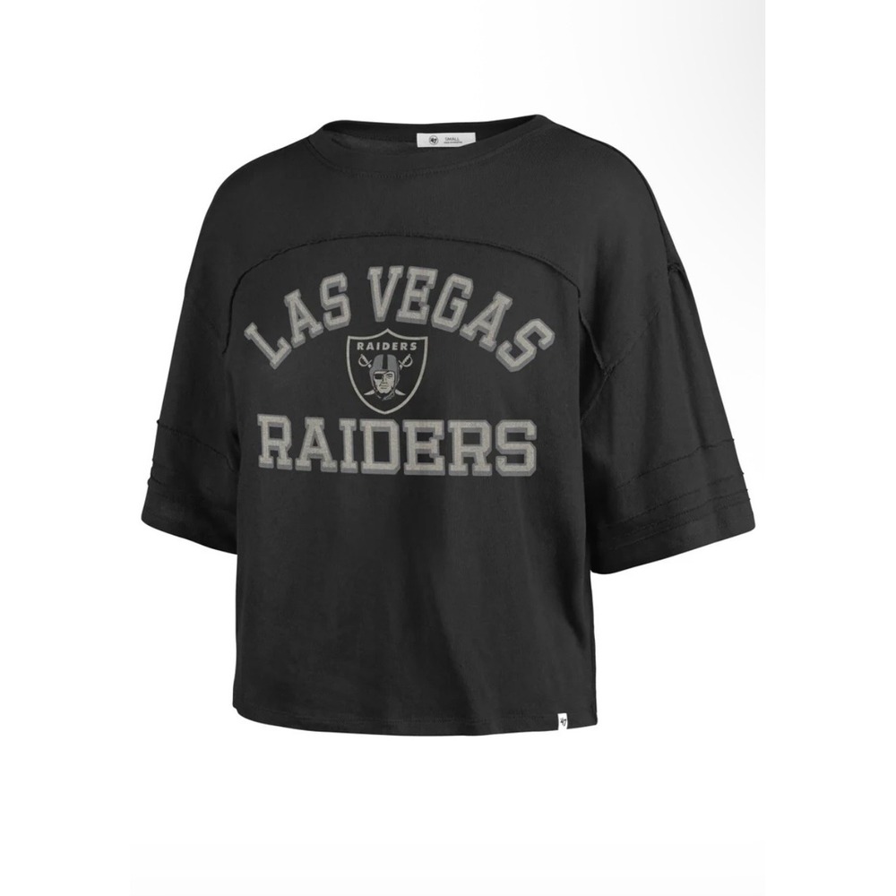 NFL LAS VEGAS RAIDERS WOMEN'S '47 HALF MOON STEVIE CROP TOP